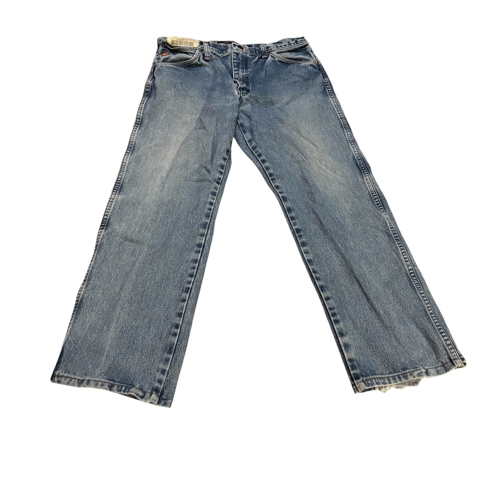 Wrangler FR13MW Flame Resistant Jeans 34x29 Blue Denim Workwear Mens